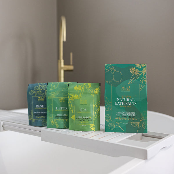 Refreshing Natural Bath Salts Three Pack
