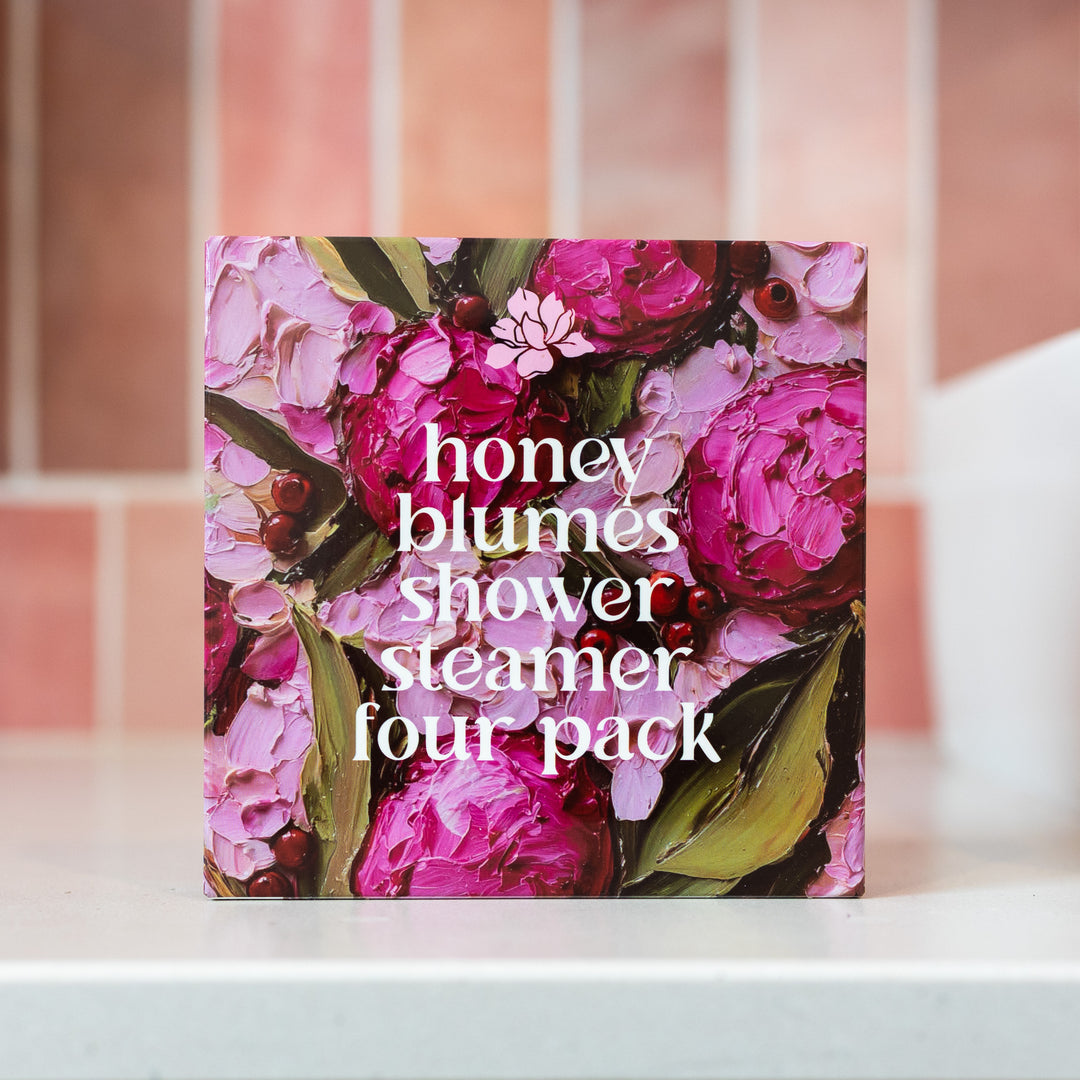 HONEY BLUMES Shower Steamer Four Pack