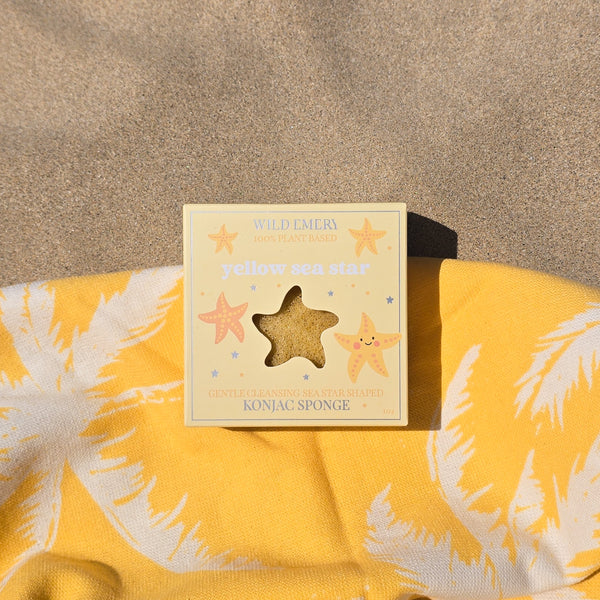 Yellow Sea Star Konjac Sponge