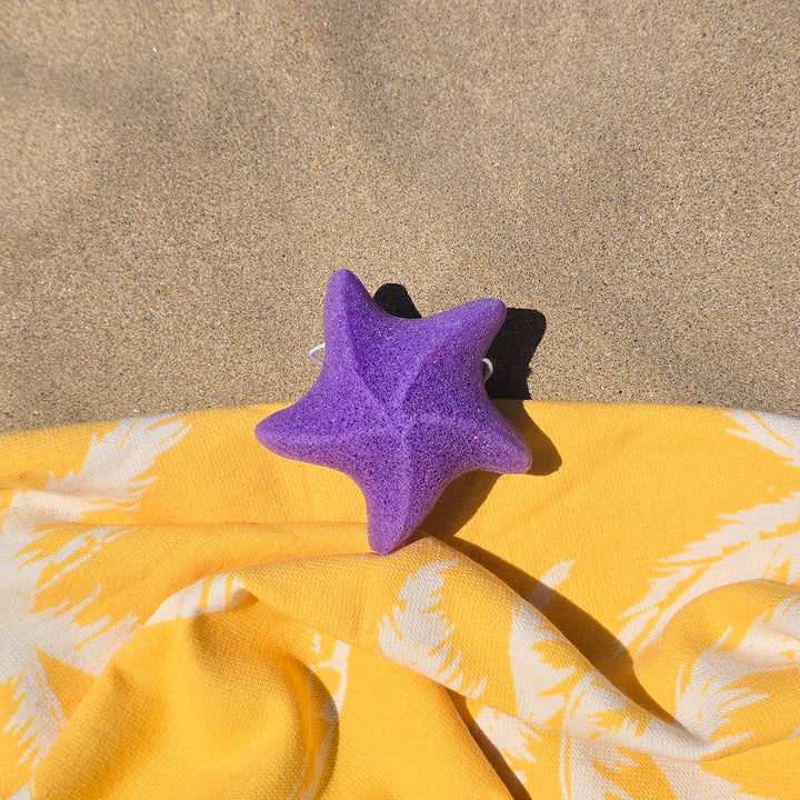 Purple Sea Star Konjac Sponge