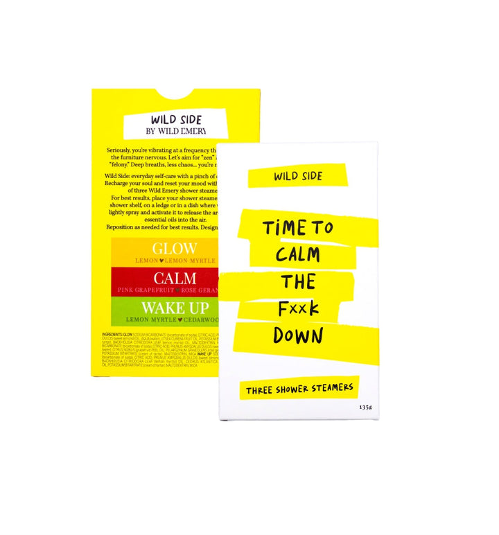 Time To Calm The F**k Down Shower Steamer Three Pack