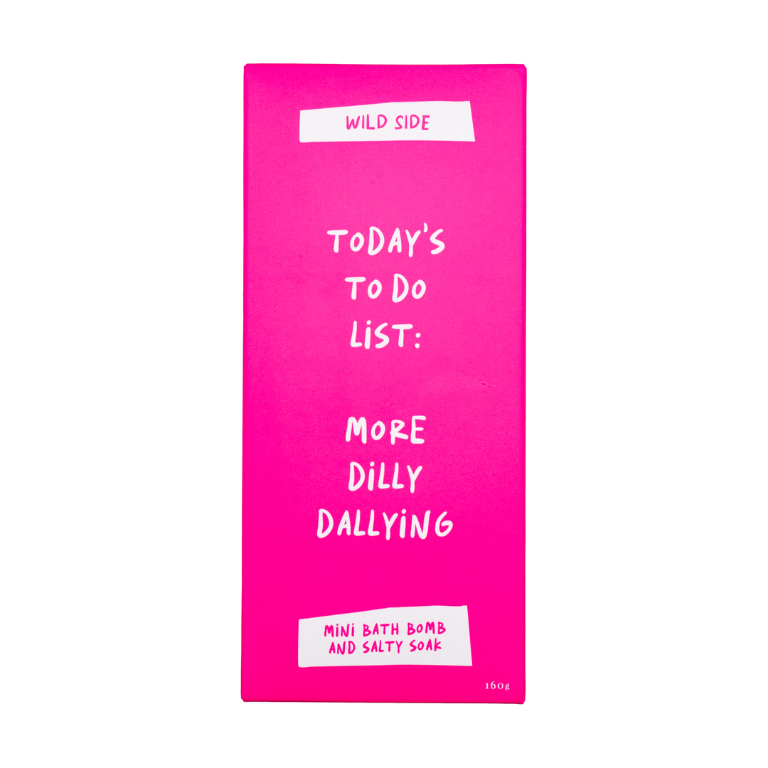 Todays To Do List: More Dilly Dallying Mini Bath Bomb And Salty Soak