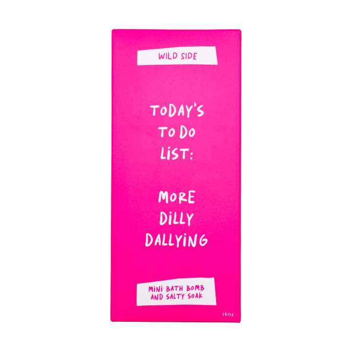 Todays To Do List: More Dilly Dallying Mini Bath Bomb And Salty Soak