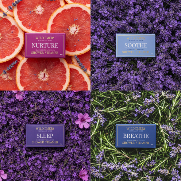 Sunset Slumber Shower Steamer Four Pack