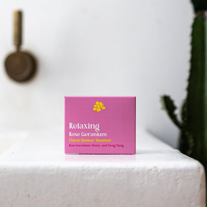 Relaxing Rose Geranium Shower Steamer