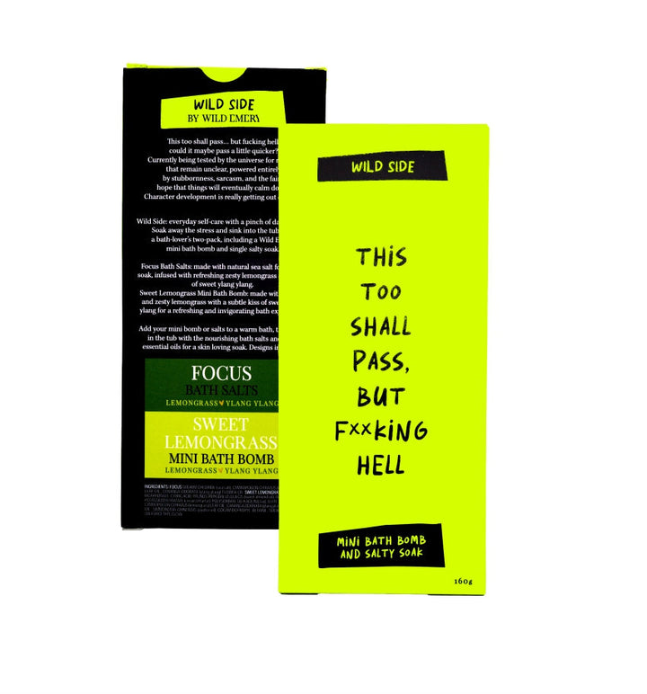This Too Shall Pass, But F**king Hell Mini Bath Bomb And Salty Soak