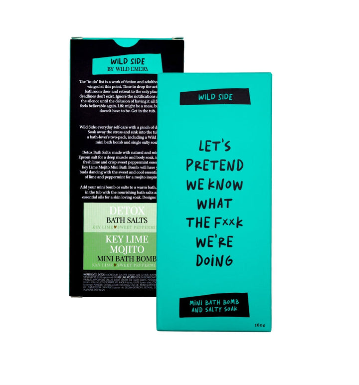 Let's Pretend We Know What The F**k We're Doing Mini Bath Bomb And Salty Soak