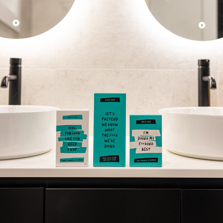 Let's Pretend We Know What The F**k We're Doing Mini Bath Bomb And Salty Soak