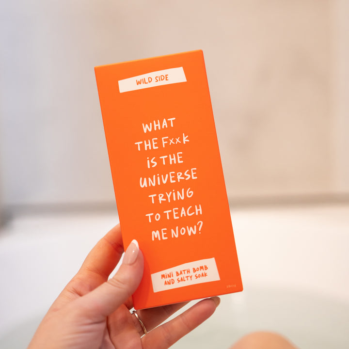 What The F**k Is The Universe Trying To Teach Me Now? Mini Bath Bomb And Salty Soak