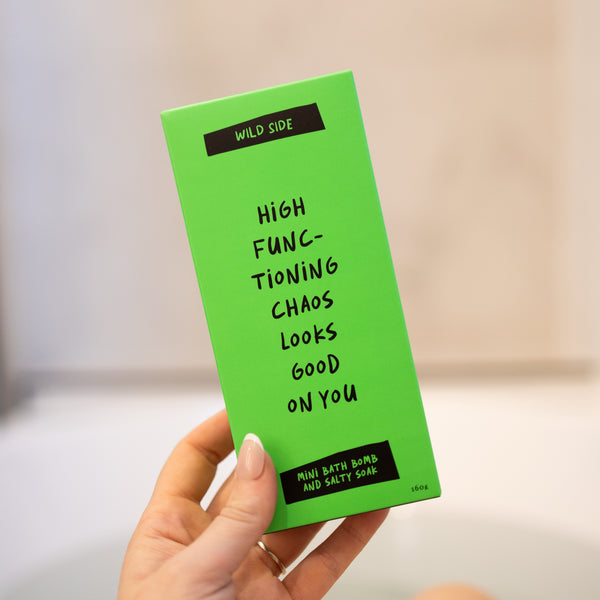 High Functioning Chaos Looks Good On You Mini Bath Bomb And Salty Soak