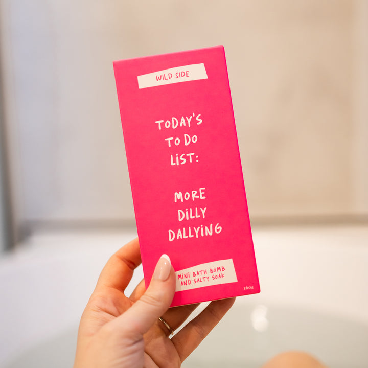 Todays To Do List: More Dilly Dallying Mini Bath Bomb And Salty Soak
