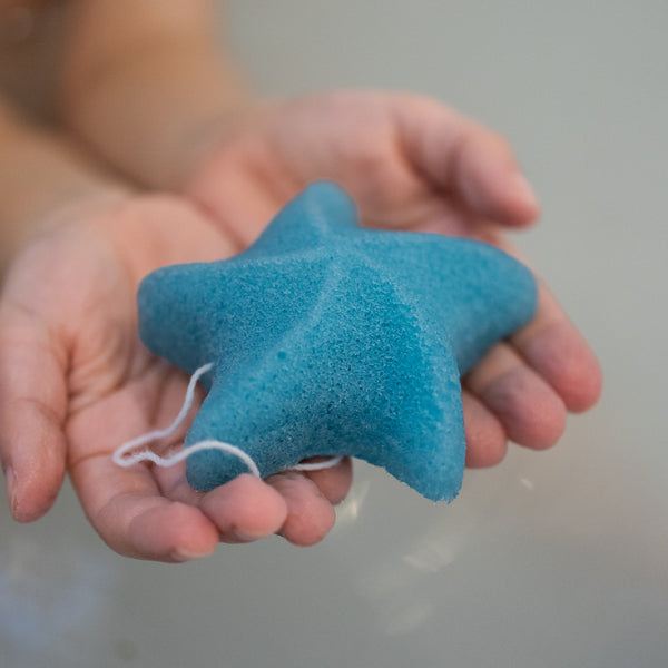 Blue Sea Star Konjac Sponge