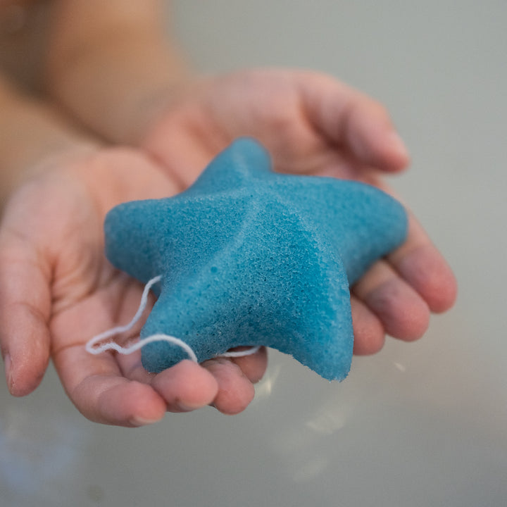 Blue Sea Star Konjac Sponge