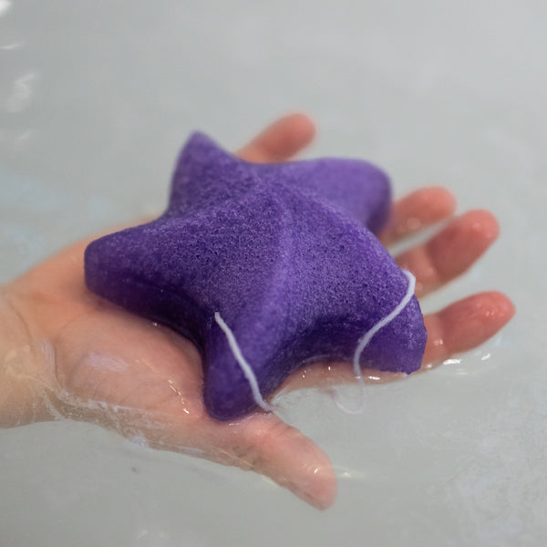 Purple Sea Star Konjac Sponge