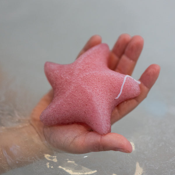 Pink Sea Star Konjac Sponge