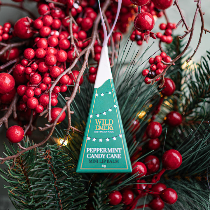 Peppermint Candy Cane Mini Lip Balm Ornament