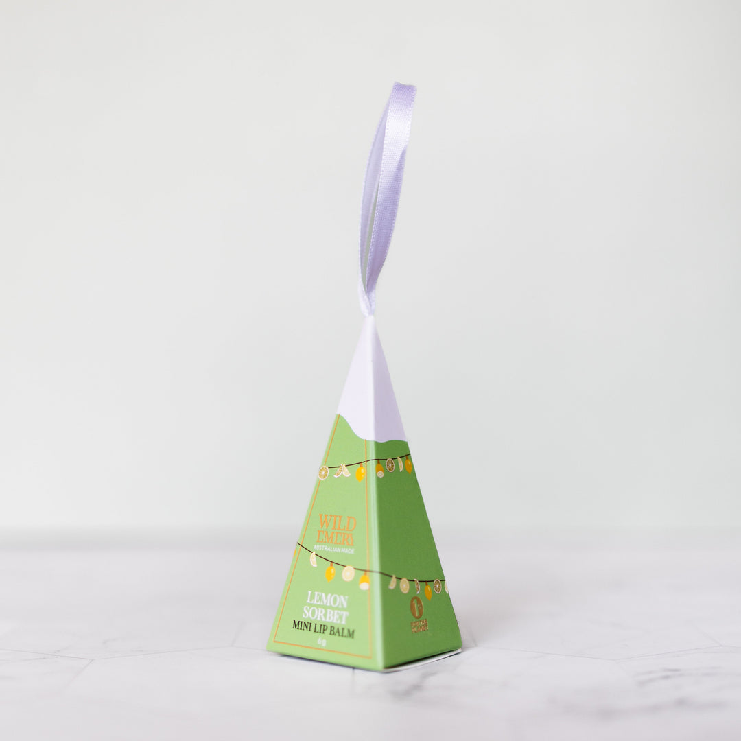 Lemon Sorbet Mini Lip Balm Ornament