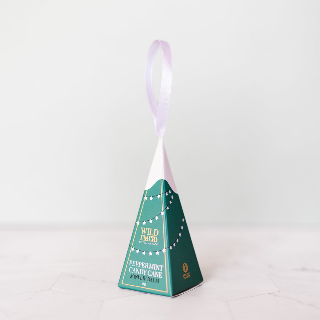 Peppermint Candy Cane Mini Lip Balm Ornament