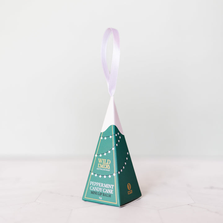 Peppermint Candy Cane Mini Lip Balm Ornament