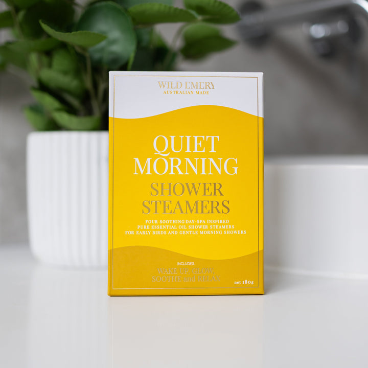 Quiet Morning Shower Steamer Four Pack