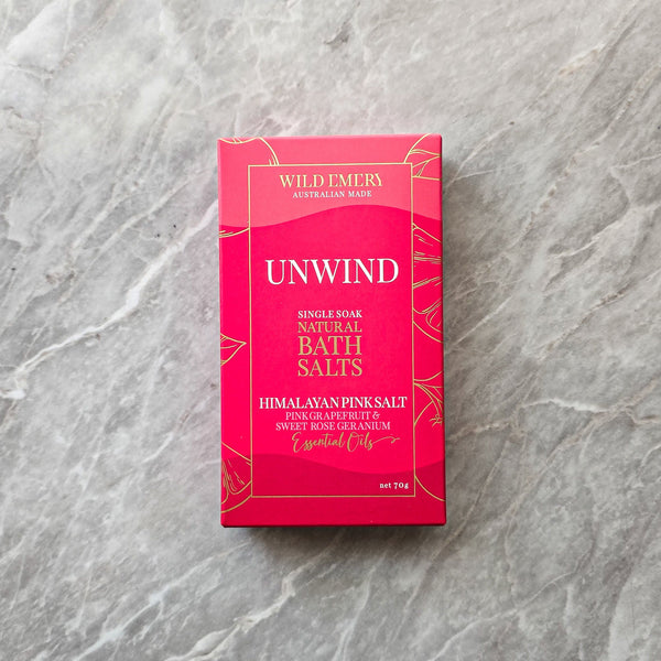 Unwind Single Soak Natural Bath Salts