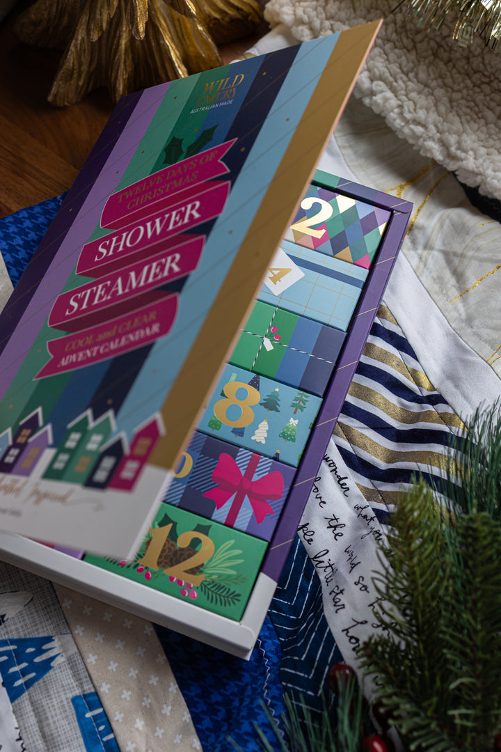 Cool And Clear 12 Days of Christmas Shower Steamer Advent Calendar