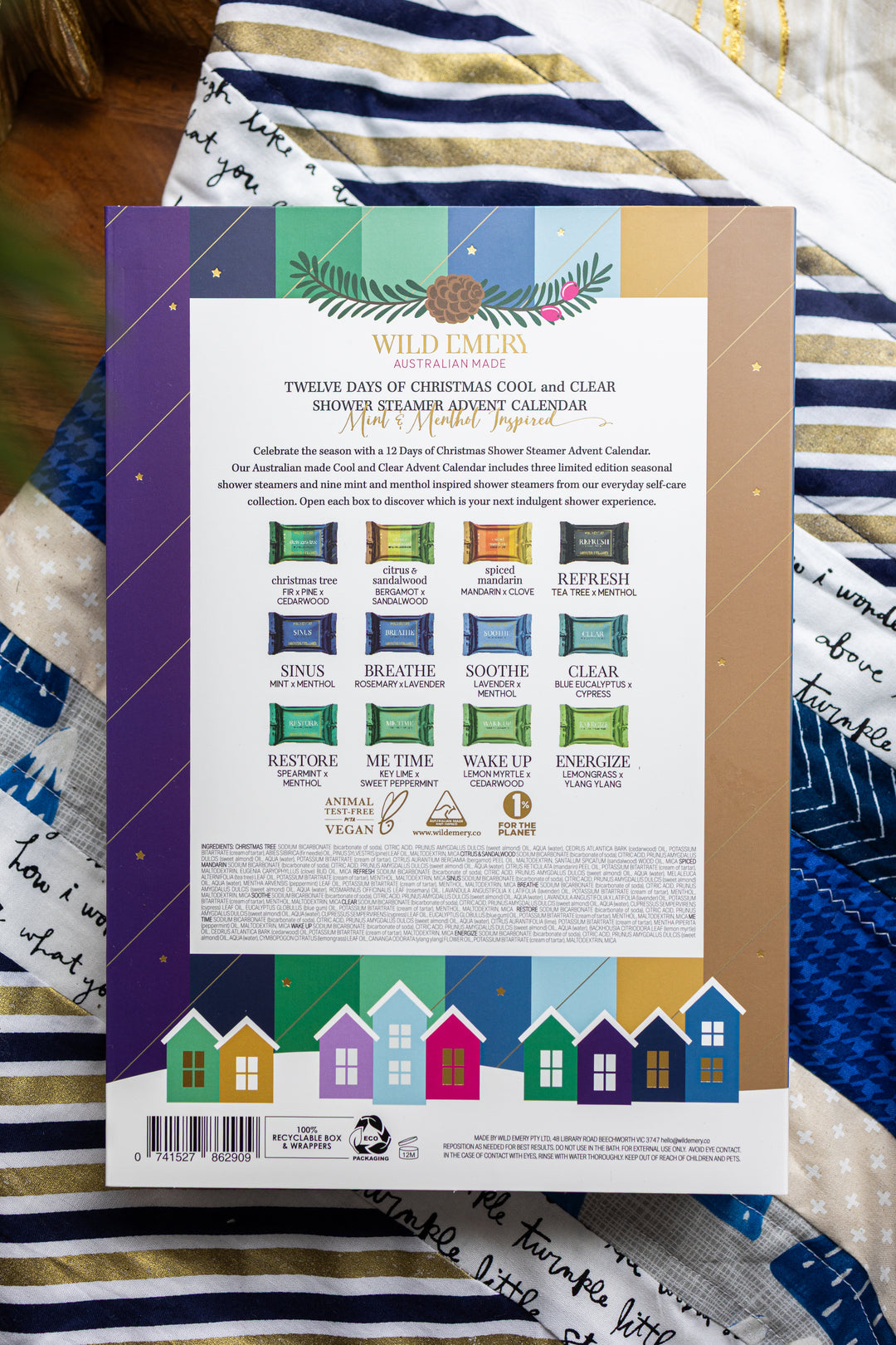 Cool And Clear 12 Days of Christmas Shower Steamer Advent Calendar