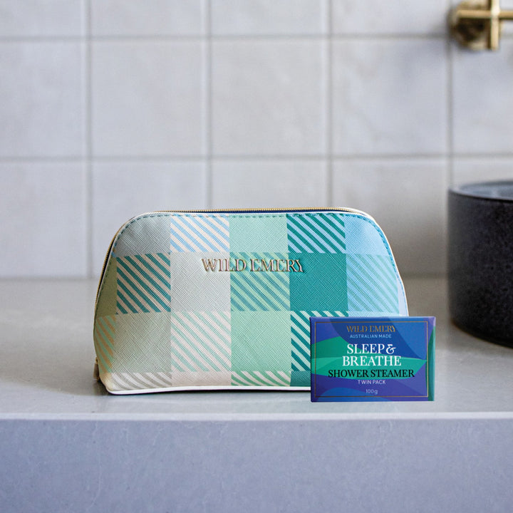 Two Shower Steamer + Blue Bag Gift Set