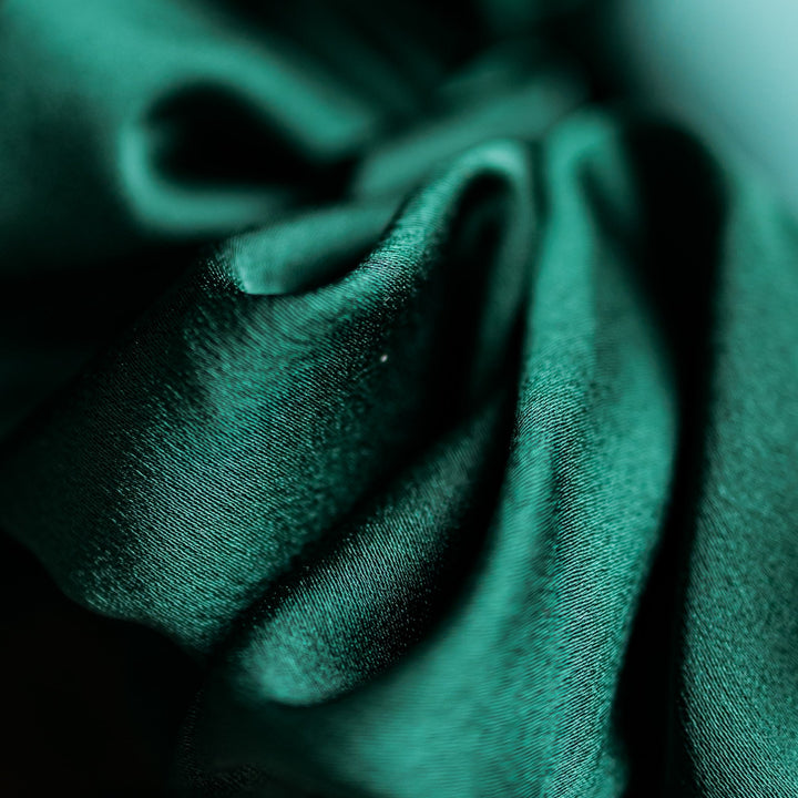 Emerald Satin XL Scrunchie